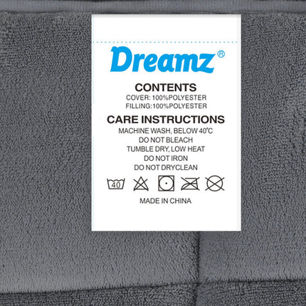 DreamZ Quilt Doona Comforter Blanket Grey Queen-1973193699919794181