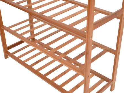 Levede 2x Bamboo Shoe Rack Shoes Organizer-1919892878436470789