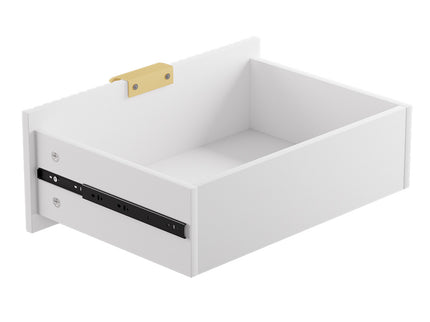 Levede Bedside Table with 2 Drawers White Metal Legs-1910112269535154181