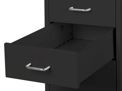 Levede 5 Drawer Office Cabinet Drawers Black-1917016720648835077
