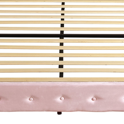 Levede Single Floating Bed Frame LED Headboard USB Pink-2006732795417858053