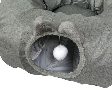 Pawz Large Cat Tunnel Bed Multi-Functional Toy Interactive Pet Playhouse Indoor-2029334096957804549