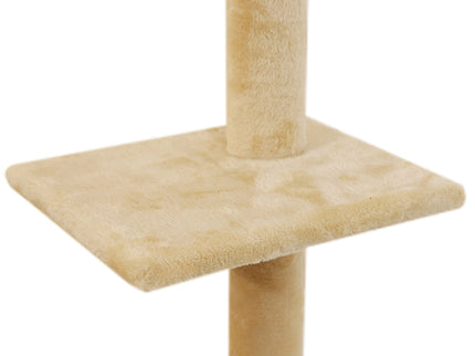 PaWz Cat Scratching Post Tree Cubby Beige-1864184525895110661