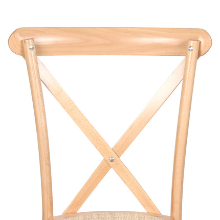 Levede 2X Dining Chairs Cross Back Chair-1954802378498772997