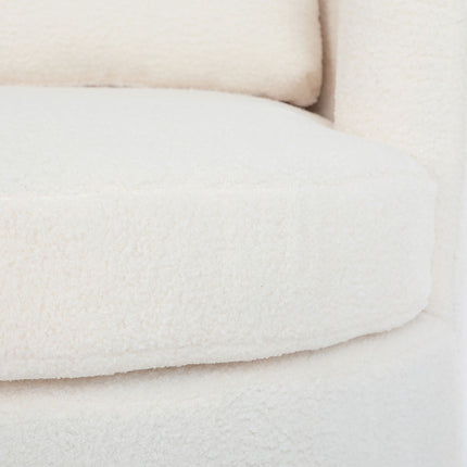 Levede Fleece Swivel Chair-1973193439415767045