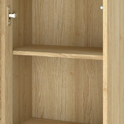 Levede Bathroom Storage Cabinet Handleless Wood Floor Shelf Unit Cupboard Oak-2029334090918006789
