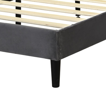 Levede Bed Frame Double Size Mattress Grey-1973194030242205701