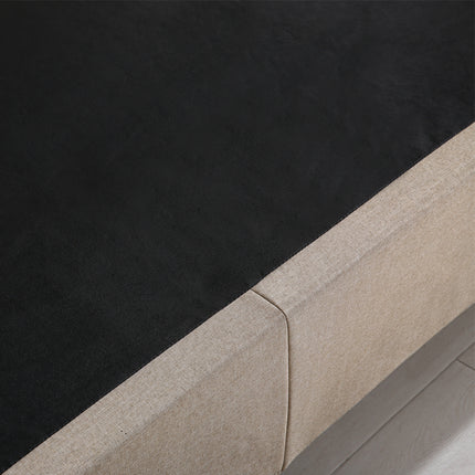 Levede Fabric Bed Frame Double Gas Lift Double Beige-1975420519381602309