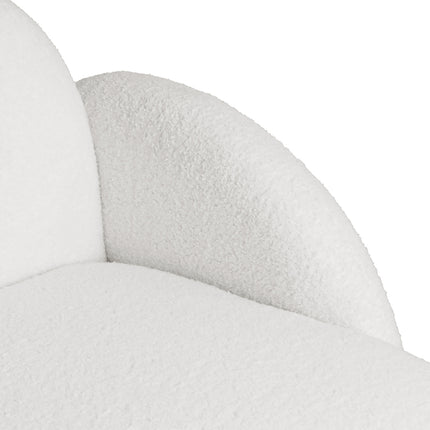 Levede Sofa Chair Fleece Upholstered Single White-1973193446160207877