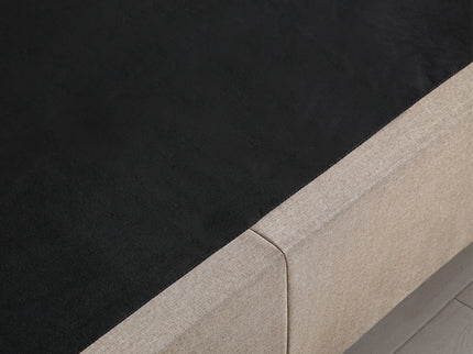 Levede Fabric Bed Frame Double Gas Lift Double Beige-1942353310174547973