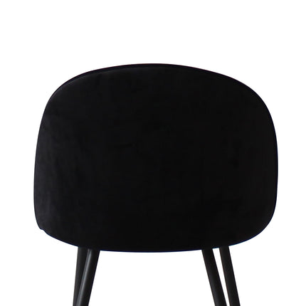Levede 2x Dining Chairs Kitchen Cafe Black-1973194069391839237