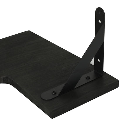 Levede Corner Floating Shelves 3Pcs L-Shaped Wall-Mounted Living Room Storage-2061251868692189189