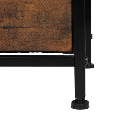 Levede Storage Cabinet Tower Chest Brown Fold-1973194081869893637