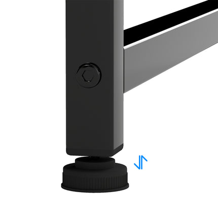 Levede L Shaped Gaming Desk with Storage Drawers Black-2006733412379004933
