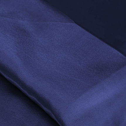 DreamZ Silky Satin Quilt Cover Set Bedspread Blue Super King-1954802917005463557
