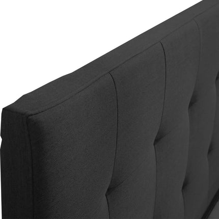 Levede King Bed Frame Fabric 4 Storage Dark Grey-1942353311533502469