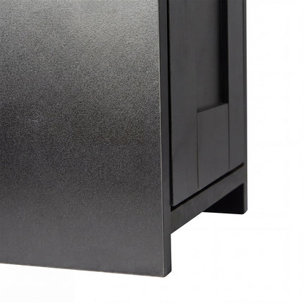 Levede Bathroom Cabinet Storage Slim Organiser Paper Holder Corner 78.5cm Black-2061251856520318981
