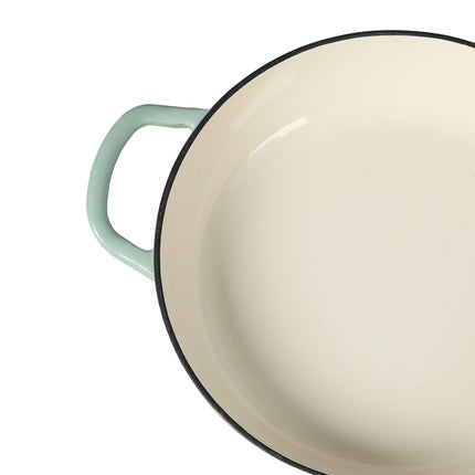 TOQUE 3.5L Enamel Dutch Oven Pan in Green Colour-1973193931340517381