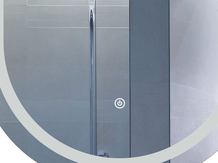 EMITTO LED Wall Mirror Oval Anti-fog 50x75cm-1910112984999530501