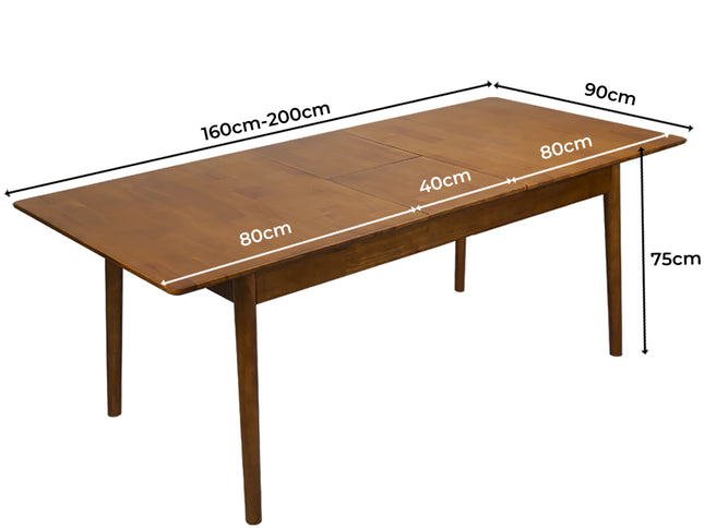 Levede Dining Table Extendable 1.6-2M-1973194085883842562