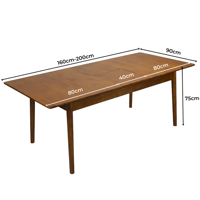 Levede Dining Table Extendable 1.6-2M-1973194085883842562