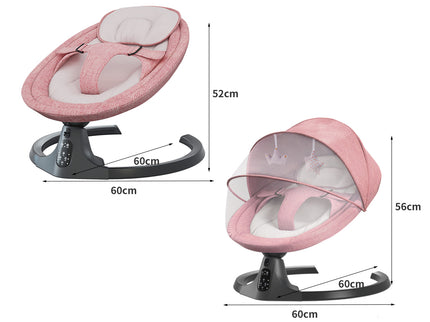 BoPeep Baby Swing Cradle Rocker Bed Pink-1831592584938655746