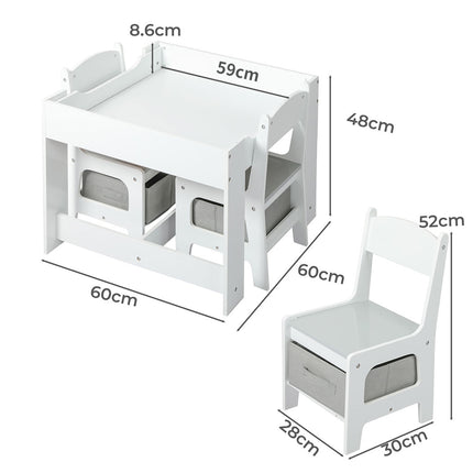 BoPeep Kids Table and Chairs Set Storage-1973193798536269826