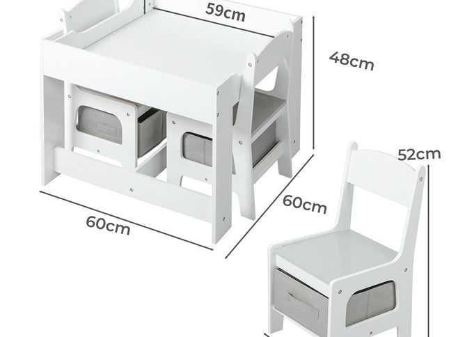 BoPeep Kids Table and Chairs Set Storage-1973193798536269826