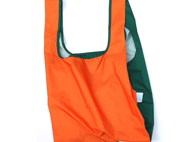 KIND BAG Reusable Bag - Medium| Bicolour Green & Orange-1875027451738984448