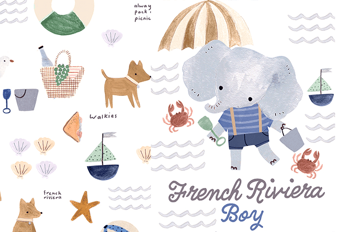 La Millou Angel's Wings Head Support Pillow FRENCH RIVIERA BOY | Khaki-1973194234286706689