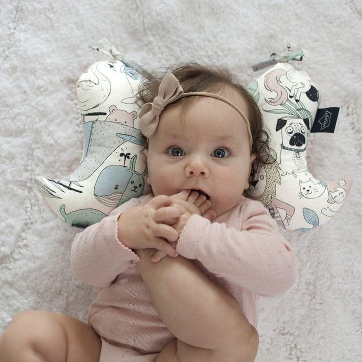 La Millou Angel's Wings Head Support Pillow FRENCH RIVIERA BOY | Khaki-1973194234286706690