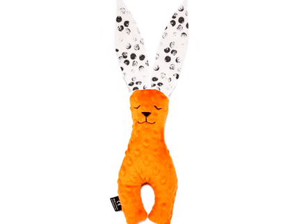 La Millou Bunny Soft Toy - Small 23 cm Wild Dots/Orange-1875027496727089152
