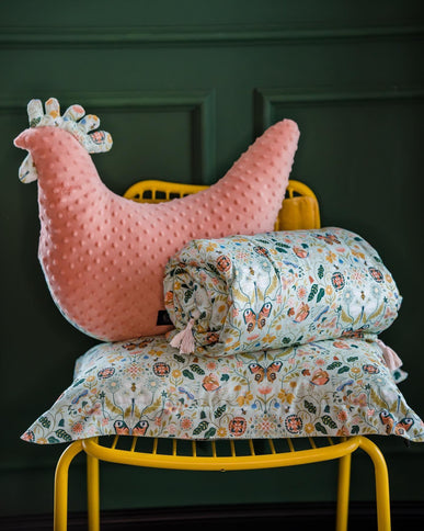 La Millou Dana's Hen Pillow SECRET GARDEN | Papaya-1875027397657628673