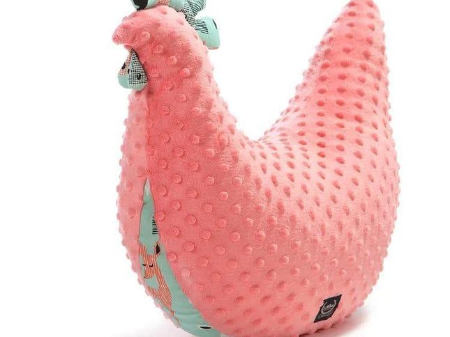 La Millou Hen Pillow - Large - Coral-1875027397124952064