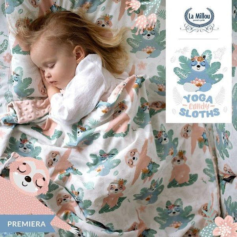 La Millou Light Blanket Large 110*140cm Yoga Candy Sloths | Audrey-1875027544735092737