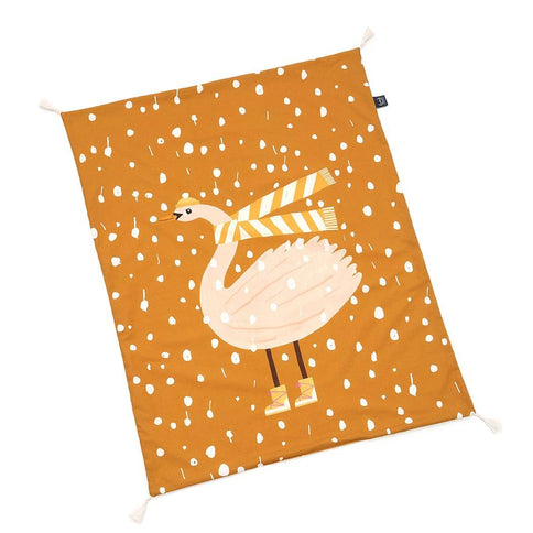 La Millou Light Blanket with Fringe Medium SNOWFLAKE SHEELA | Ercu-1875027399004000257