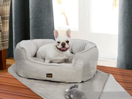 PaWz Pet Bed Set Dog Cat Quilted Blanket X-Large Beige-1864184505003282438