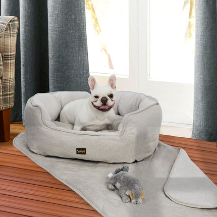PaWz Pet Bed Set Dog Cat Quilted Blanket X-Large Beige-1975420449072484358