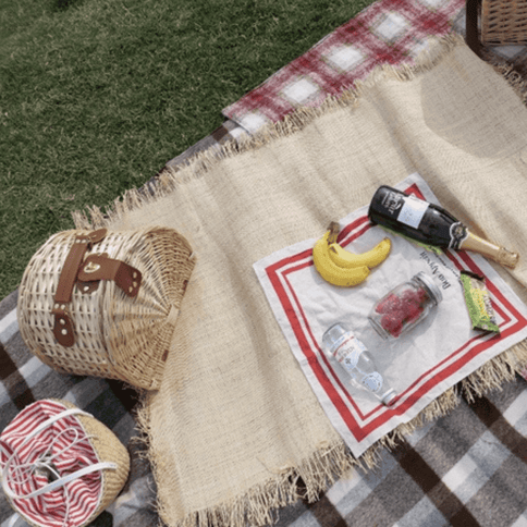 Little Dayz Boutique British Plaid Style Picnic Mat Medium 150*100 Brown-1875027390384705538