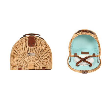Little Dayz Boutique  Semi Round Picnic Basket-1954803097859657729