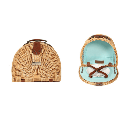 Little Dayz Boutique  Semi Round Picnic Basket-1875027390237904897