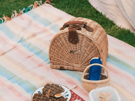 Little Dayz Boutique  Semi Round Picnic Basket-1875027390237904901