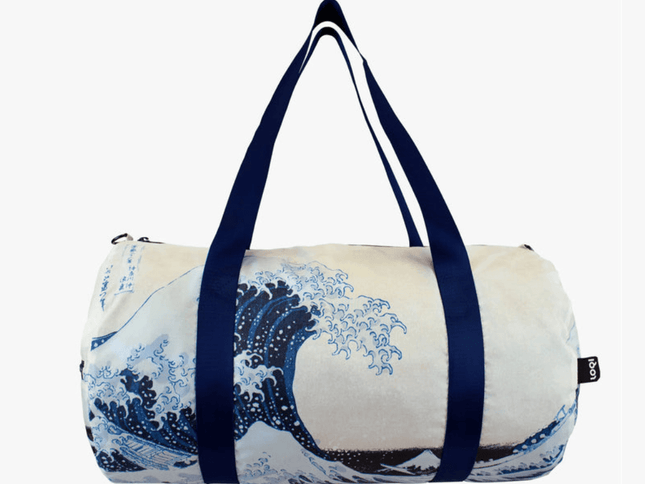 LOQI Katsushika Hokusai The Great Wave Recycled Weekender-1875027411742101504