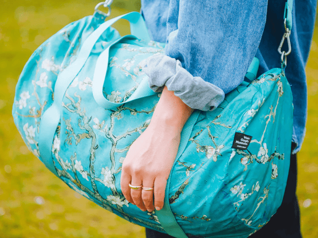 LOQI Van Gogh Almond Blossom Recycled Weekender-1875027411863736322