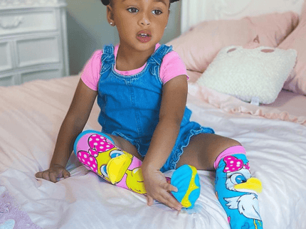 MADMIA Fluffy Duck Socks With Bill Toddler Ages 3 - 5-1875027467618619393