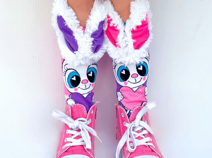 MADMIA Funny Bunny Socks With Ears Toddler Ages 3 - 5-1875027476133056514
