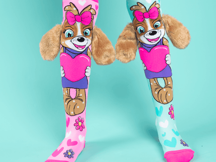 MADMIA Puppy Love Socks With Ears Toddler Ages 3 - 5-1875027467194994688