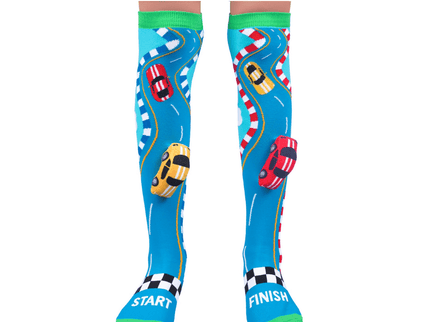 MADMIA Racing Cars Socks With Plush Cars Kids & Adults Age 6 - 99-1875027467329212416