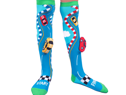 MADMIA Racing Cars Socks With Plush Cars Kids & Adults Age 6 - 99-1875027467329212417
