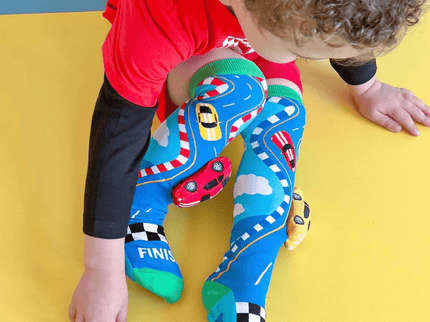 MADMIA Racing Cars Socks With Plush Cars Kids & Adults Age 6 - 99-1875027467329212423